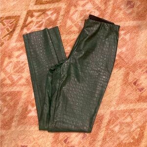 Snake Skin Olive Green Leggings